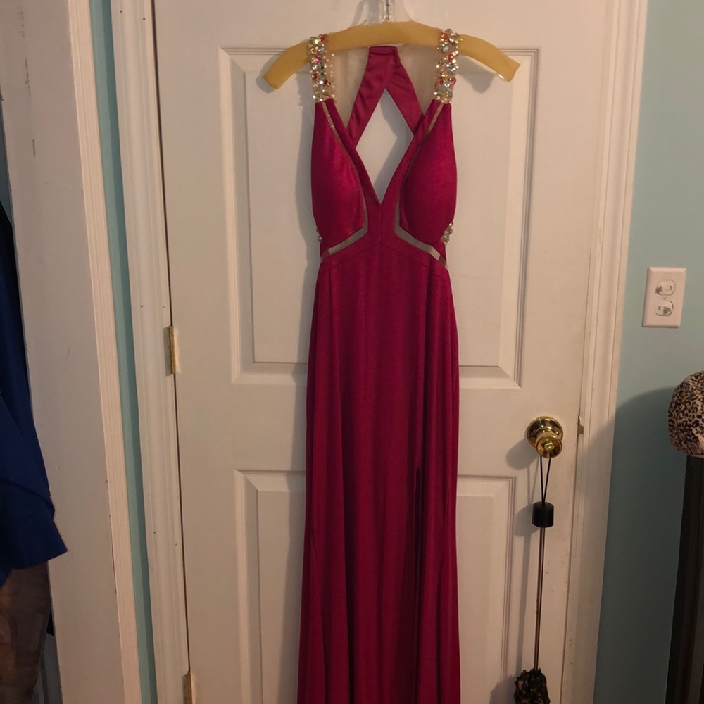 Pink prom dress